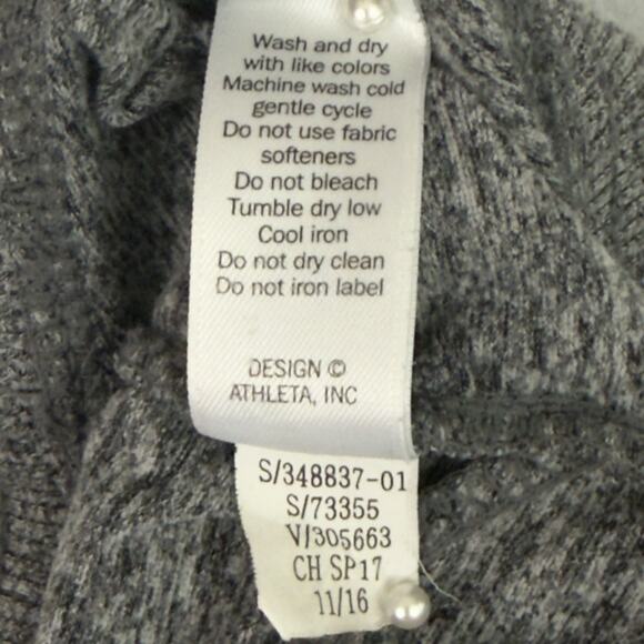 Athleta Gray Medium Drawstring Joggers Polyester Spandex Cozy Activewear - Picture 9 of 10